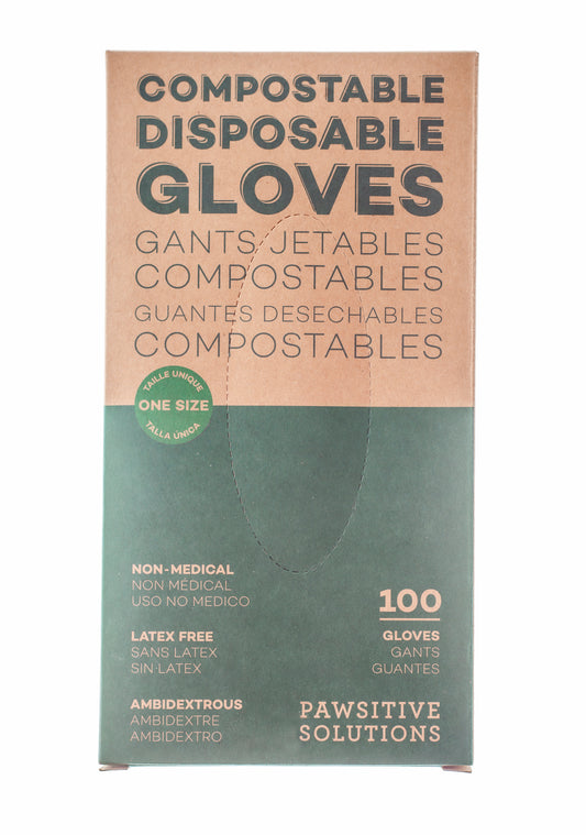 Compostable Disposable Gloves BPI certified for green bin use. Free shipping. PPE equipment food safe disposable gloves for your hands.